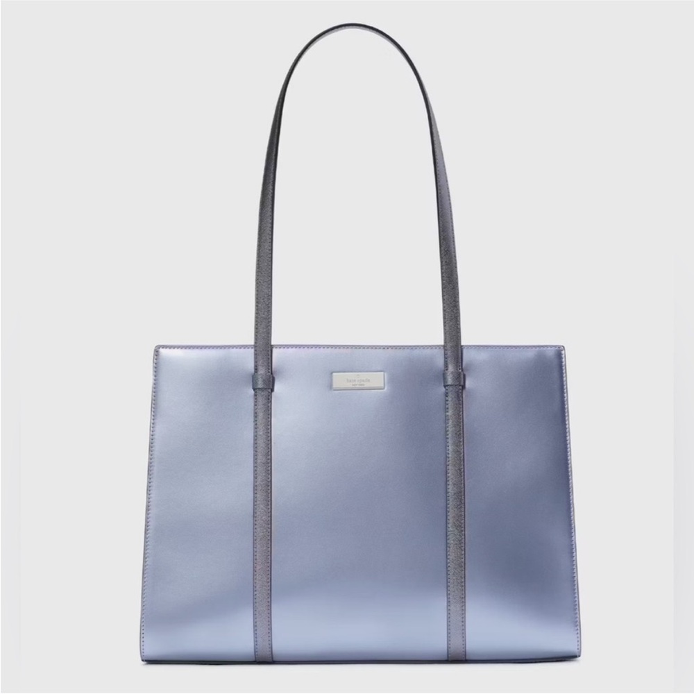 Kate Spade Metallic Blue Tote